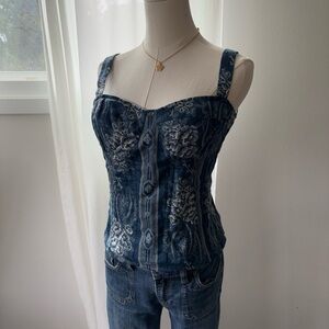 Ralph Lauren Floral Bustier Tank